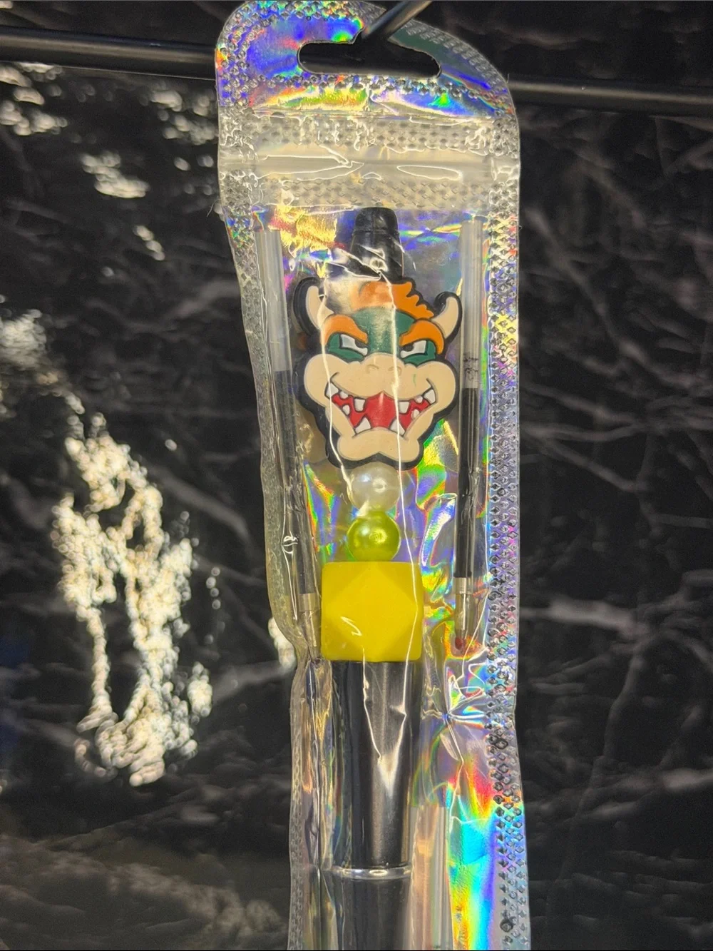 Bowser Focal Bead Pen Black and Blue Ink
